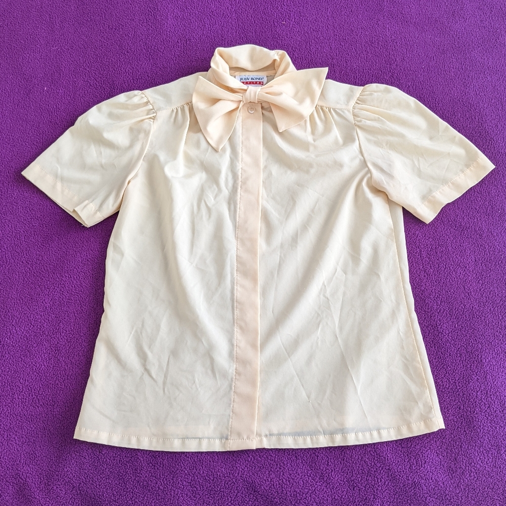 Adorable Yellow Bow Blouse